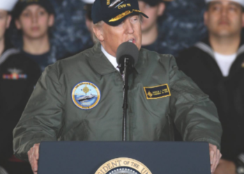President Donald Trump speaks at a past event. He Eyes Strikes Against al-Qaeda Group in Mali.