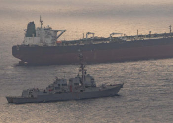 Guided-missile destroyer USS Rafael Peralta (DDG 115) as seen on April 24, 2026. PHOTO: CENTCOM. Iran Dealt Massive Blow as U.S. Destroys 3 Oil Tankers After Missile Attack on Navy Ships