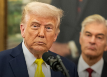 President Donald Trump and Dr. Mehmet Oz. Trump Administration Cuts Medicaid and CHIP Funding for Gender-Transition Care for Minors