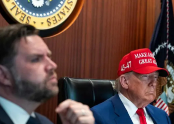 President Donald Trump, right, and Vice President JD Vance. White House Faces Fresh National Security Shake-Up as Andy Baker Prepares to Leave