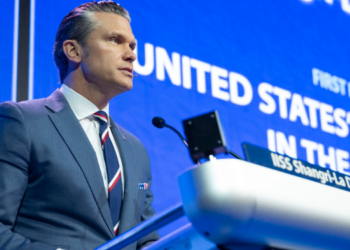 Defense Secretary Pete Hegseth. Three former Stars and Stripes journalists have filed a federal lawsuit challenging their dismissals by the Pentagon.
