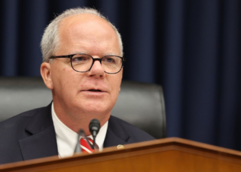House Energy and Commerce Committee Chairman Brett Guthrie speaks during a committee event. House Republicans on the Energy and Commerce Committee have introduced a 14-bill package targeting health care fraud, Medicaid oversight and improper payments